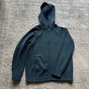 Athleta teal blue zip up hoodie small